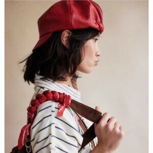 NEW FREE PEOPLE - Carrie Distressed Lieutenant Hat